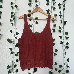 A.n.a. crochet tank top